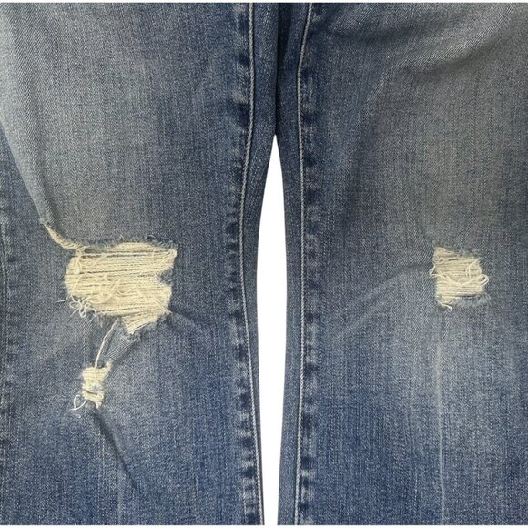 Mother The Insider Crop Stew Chew Jeans Size 26 In Dancing on Coals Distressed - Picture 9 of 16